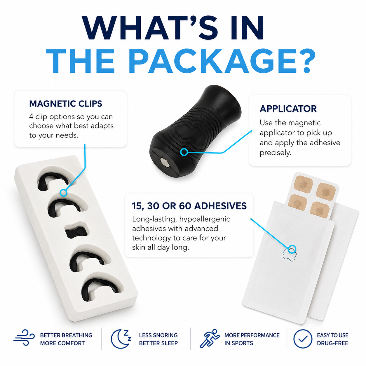 AeroMag – Breathe freely again! Buy 1, get 4 (30 stickers)