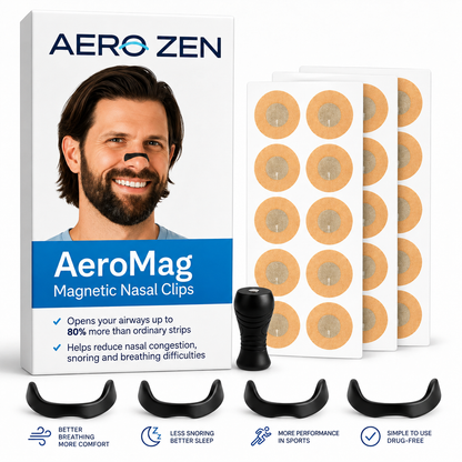 AeroMag – Breathe freely again! Buy 1, get 4 (30 stickers)